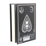 Book Journal Embossed Black and White Spirit Board Design 